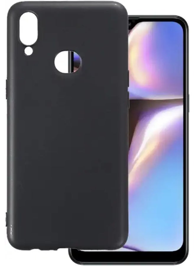 Protective Cover For  Samsung Galaxy A10S , Slim Fit Soft Back TPU Case Flexible Silicone Cover Compatible For Samsung Galaxy A10S - Black